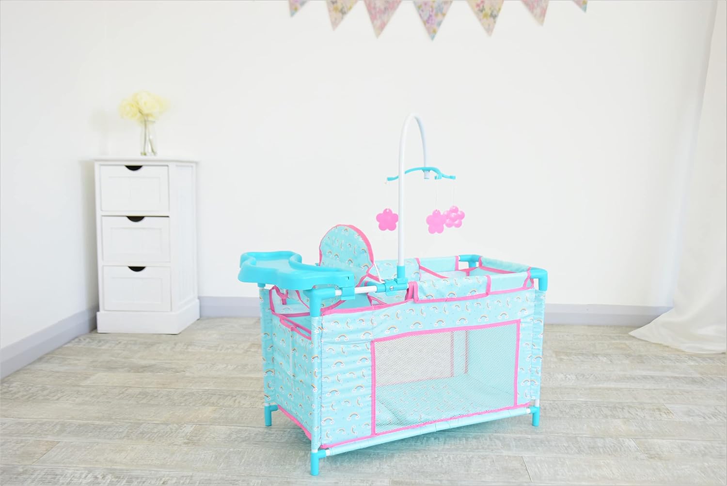 Baby Doll Crib & Care Centre- Blue Rainbow Design