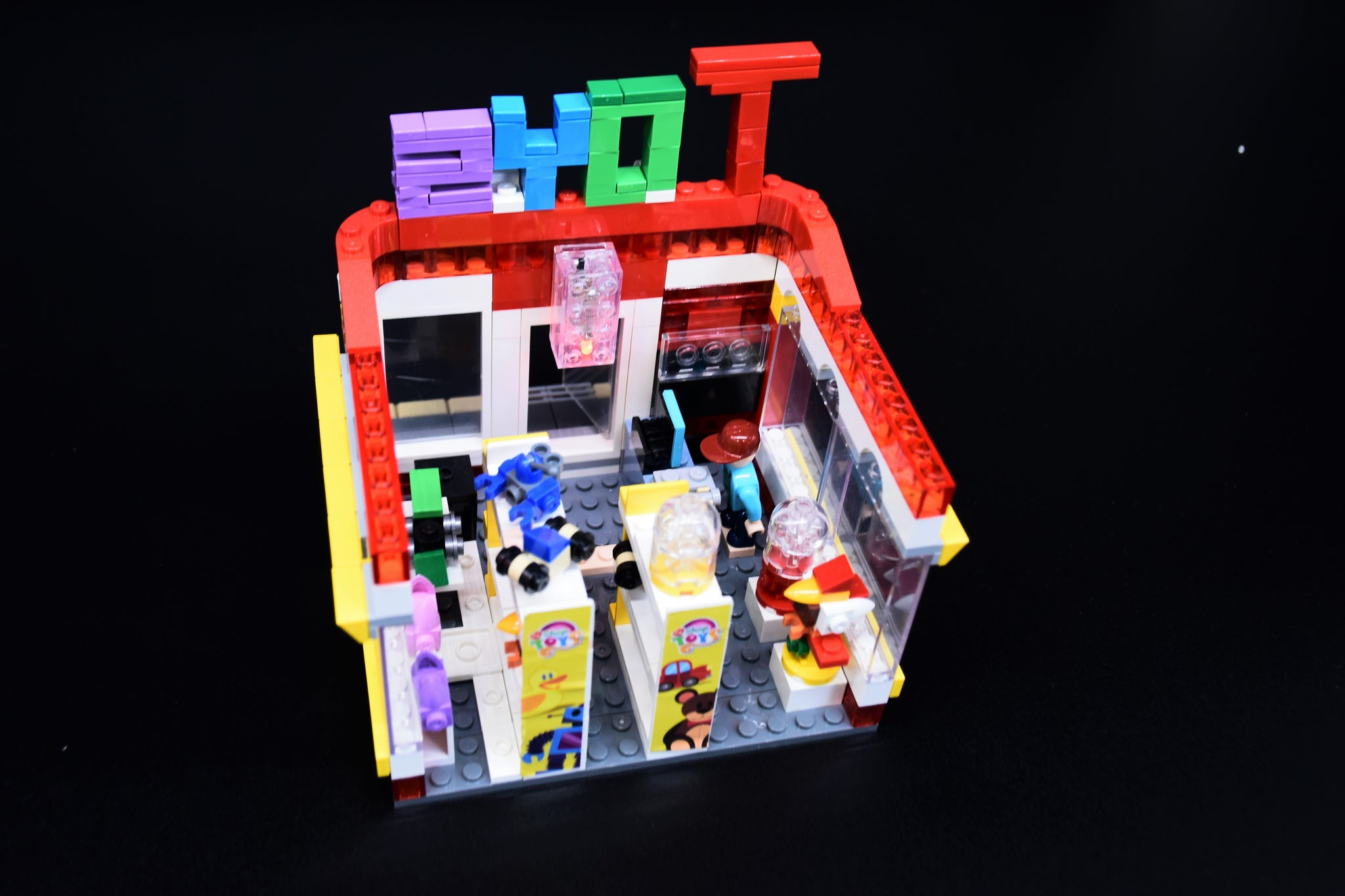 Toy Store Building Block Set with LED Lightbox (410 Pieces)