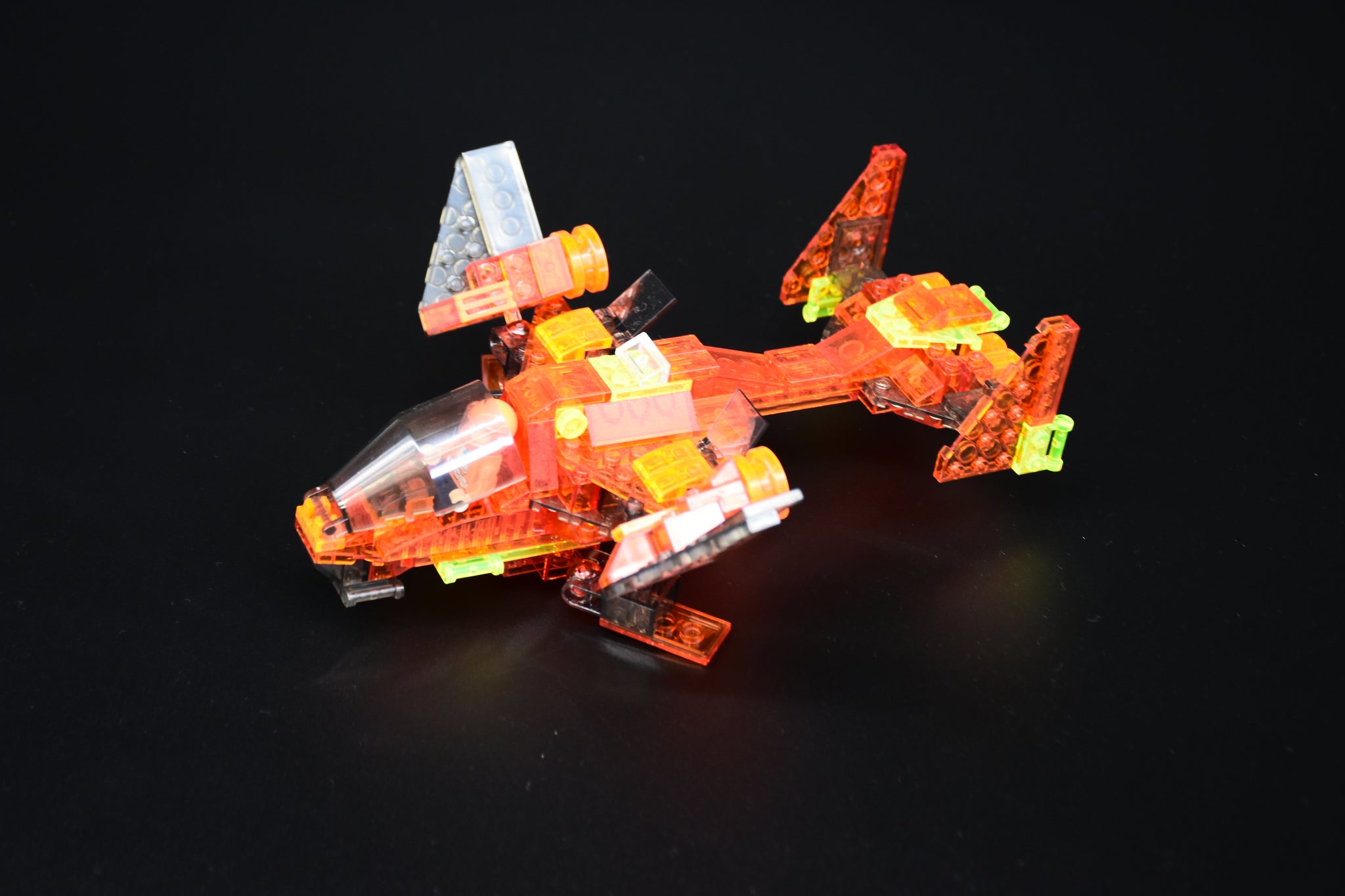 3-in-1 Fighter Plane Building Block Kit with LED Light Boxes.  3 Fighter plane Toys in 1 (170 Pieces)