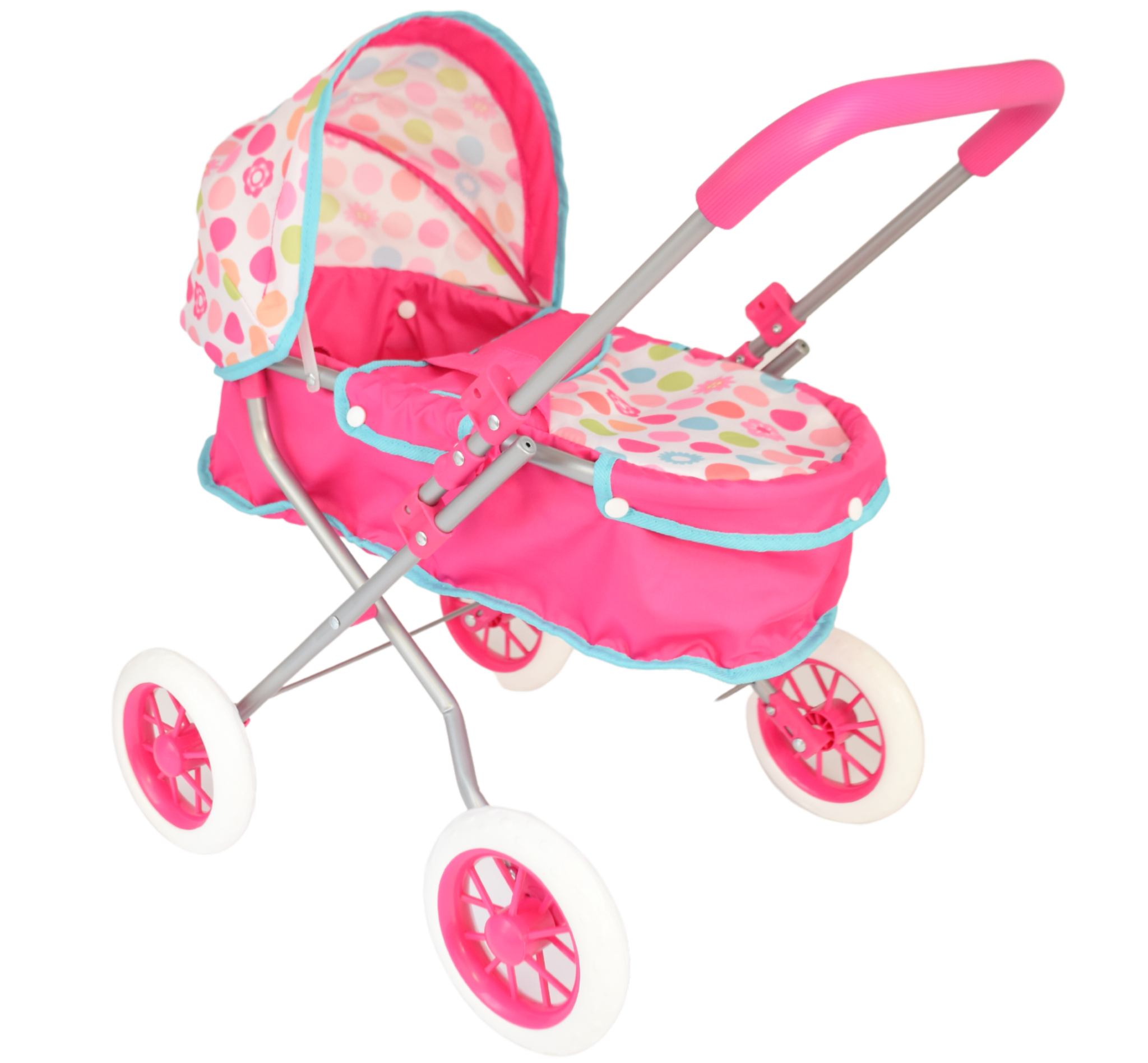 KOOKAMUNGA KIDS Baby Doll Stroller - Realistic 2 in 1 Baby Stroller for Dolls w/Detachable Bassinet