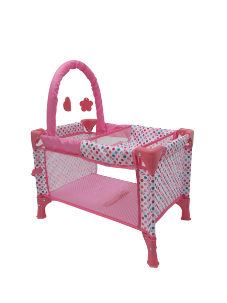 Baby doll folding deals crib